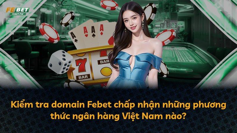 Kiểm tra domain Febet chấp nhận những phương thức ngân hàng Việt Nam nào?