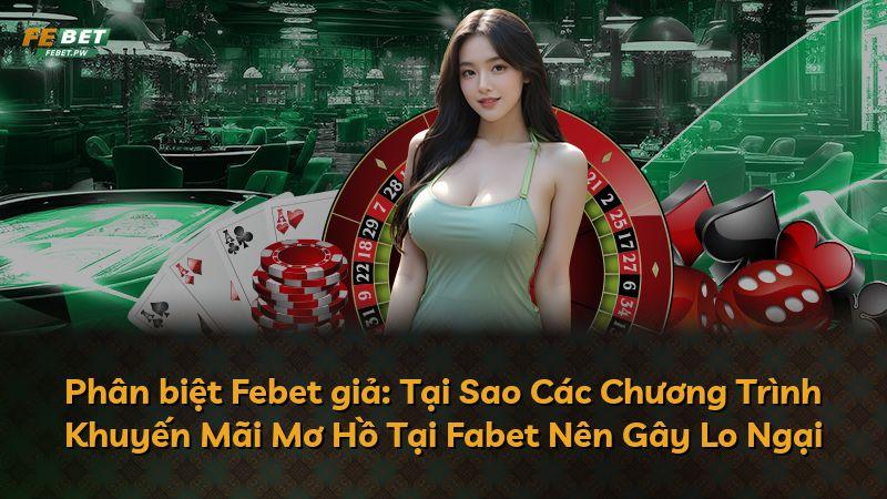 Phân biệt Febet giả: Tại Sao Các Chương Trình Khuyến Mãi Mơ Hồ Tại Fabet Nên Gây Lo Ngại