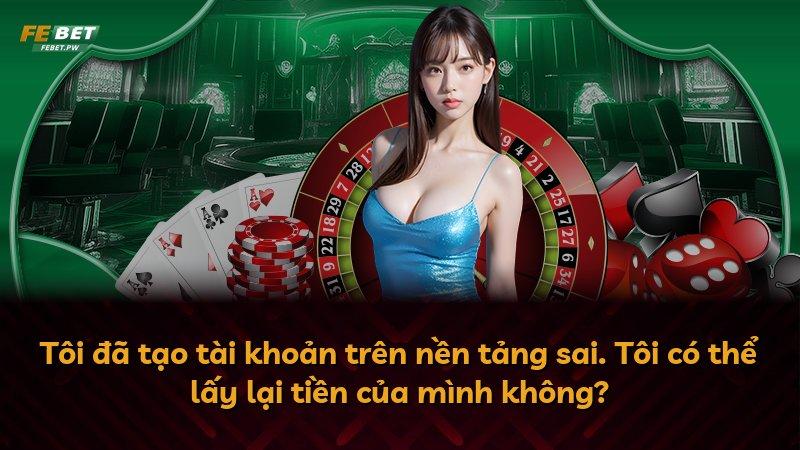 Tôi đã tạo tài khoản trên nền tảng sai. Tôi có thể lấy lại tiền của mình không?